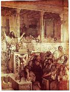 Maurycy Gottlieb Christ Preaching at Capernaum Sweden oil painting artist